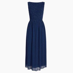NTW - Hill House Cosima Dress Navy Blue White Dot, Size Small, fits TTS